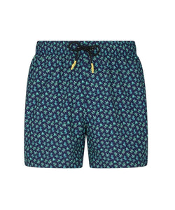 Boxer Corto Stampa Foglie